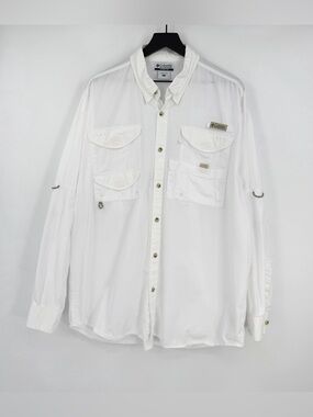 COLUMBIA PFG Bonehead Long Sleeve Shirt White XL